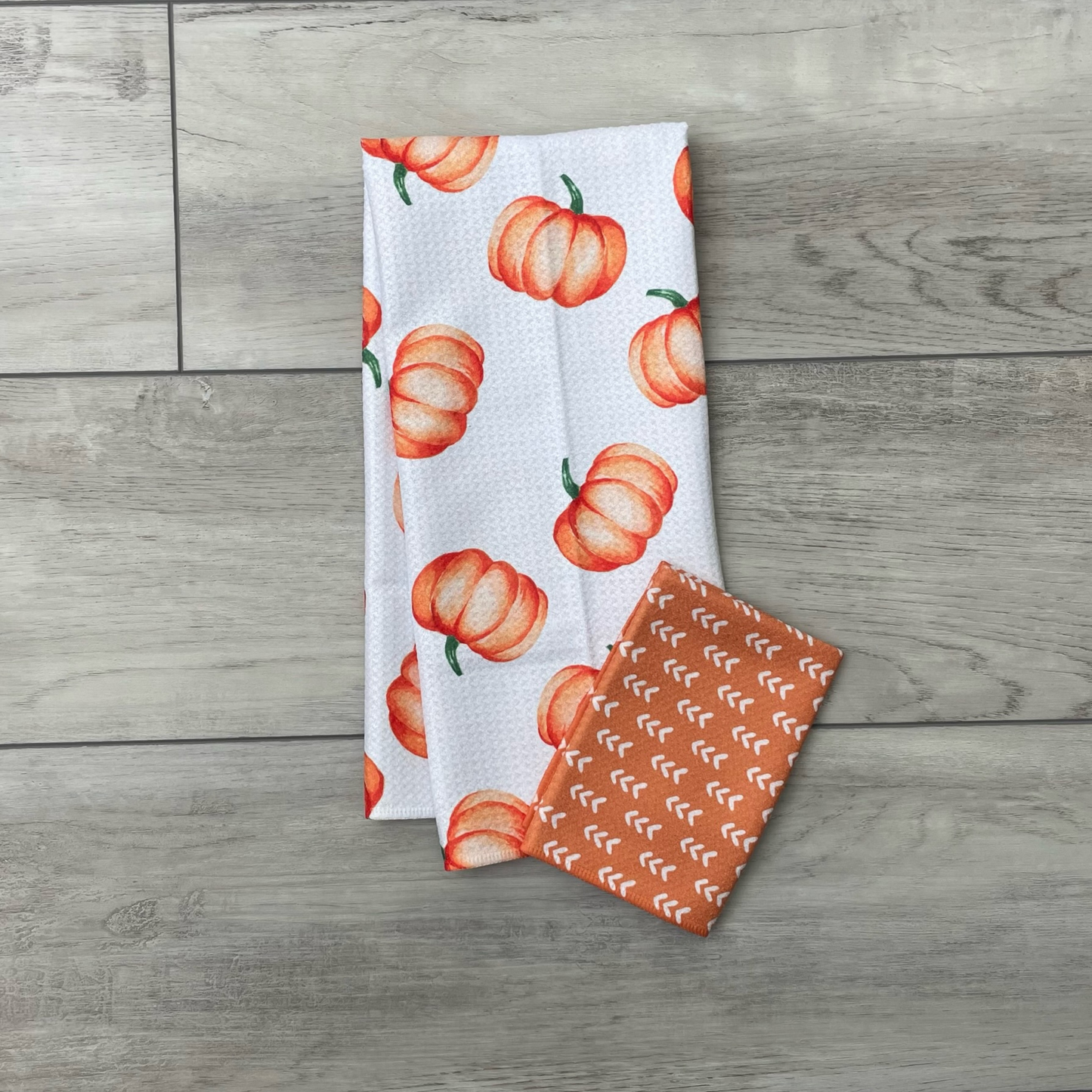 Burnt Orange Arrow Washcloth