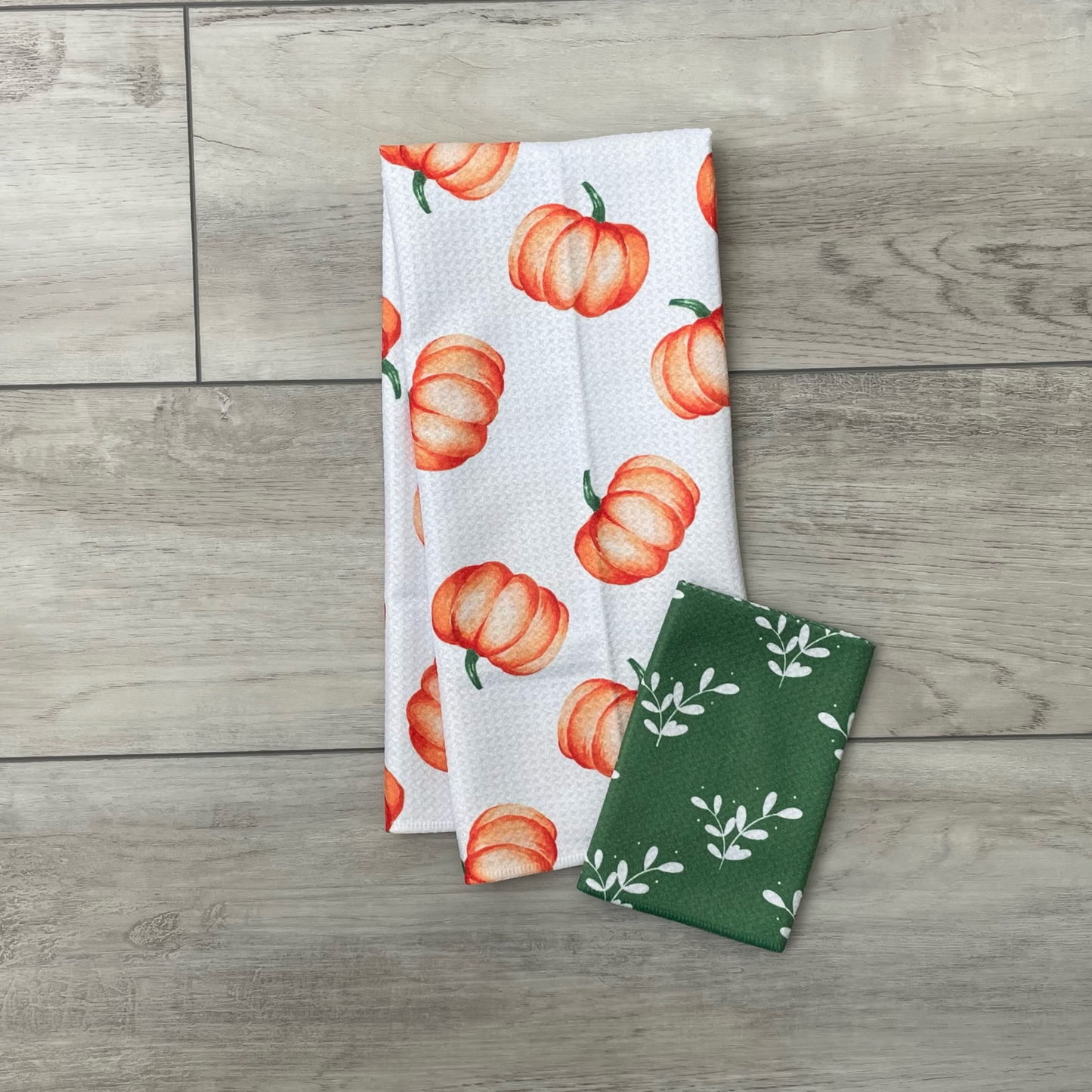 Green Leaves Washcloth