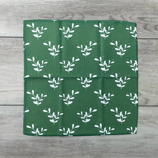 Green Leaves Washcloth