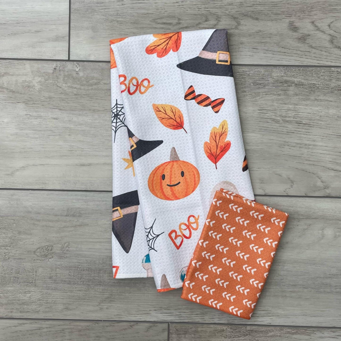 Burnt Orange Arrow Washcloth