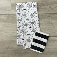 Load image into Gallery viewer, Black and White Bold Stripe Washcloth
