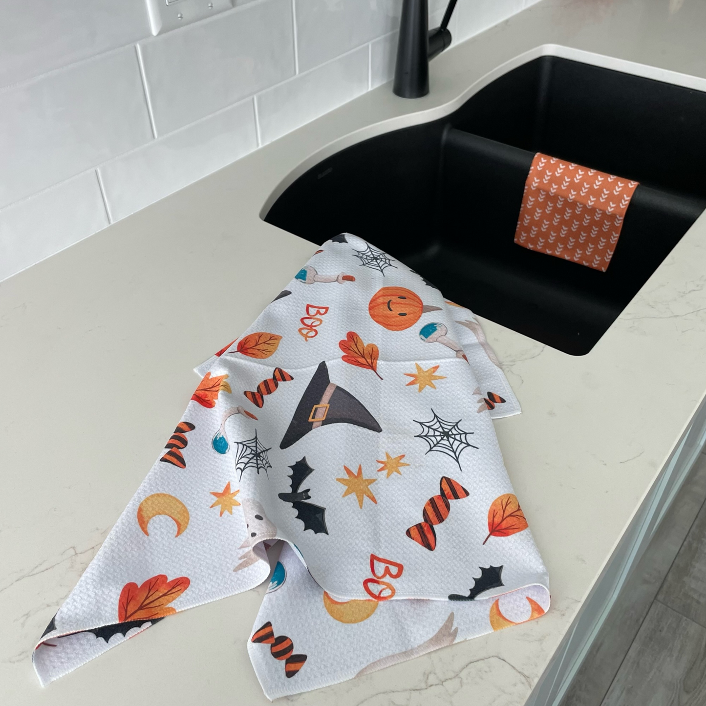 Burnt Orange Arrow Washcloth