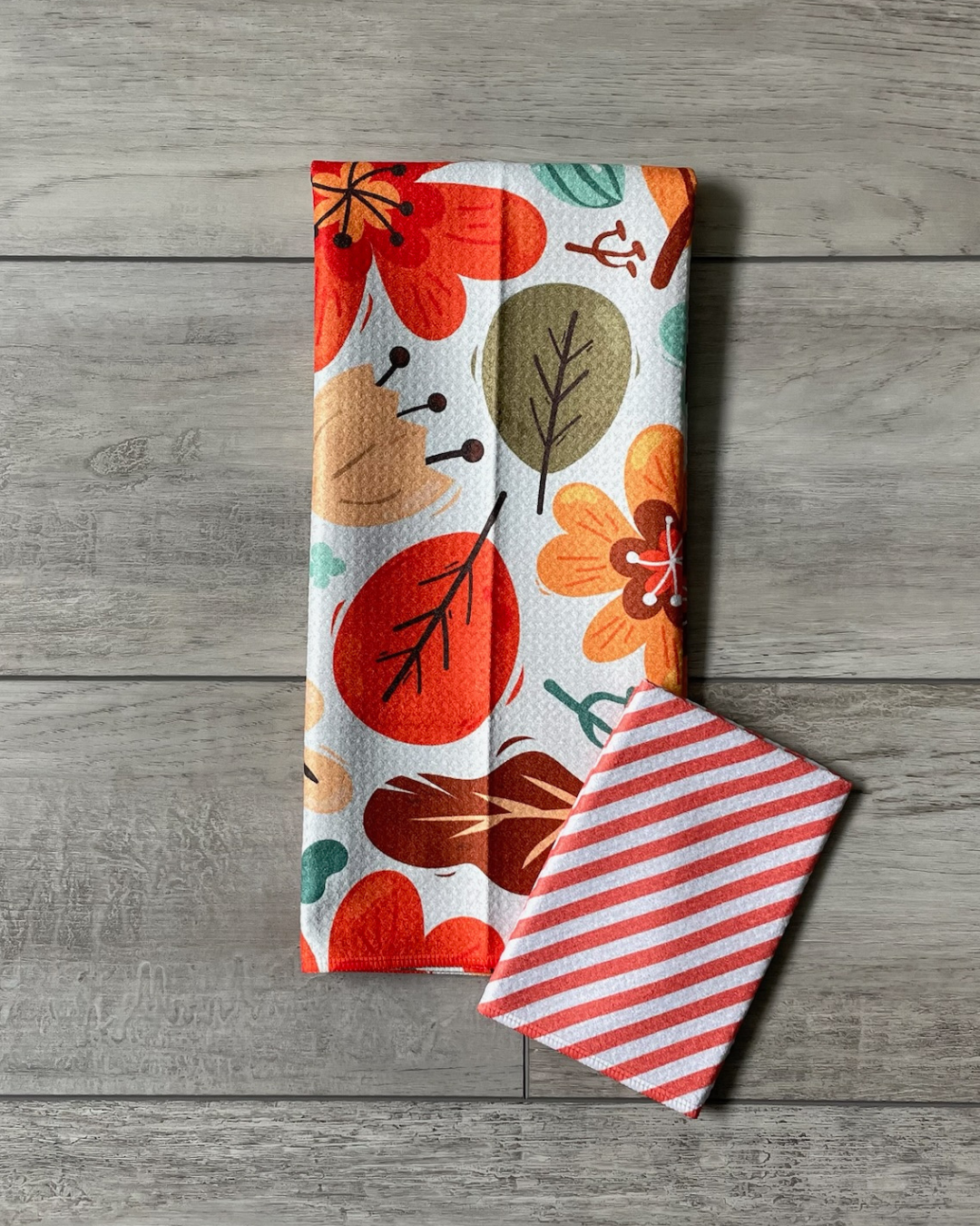 Fall Cutesy Floral Towel