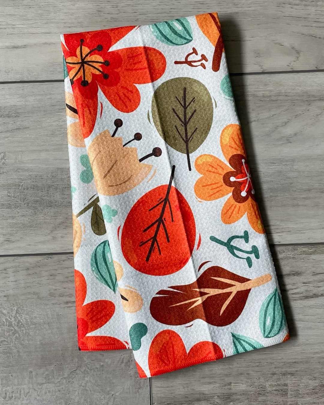 Fall Cutesy Floral Towel