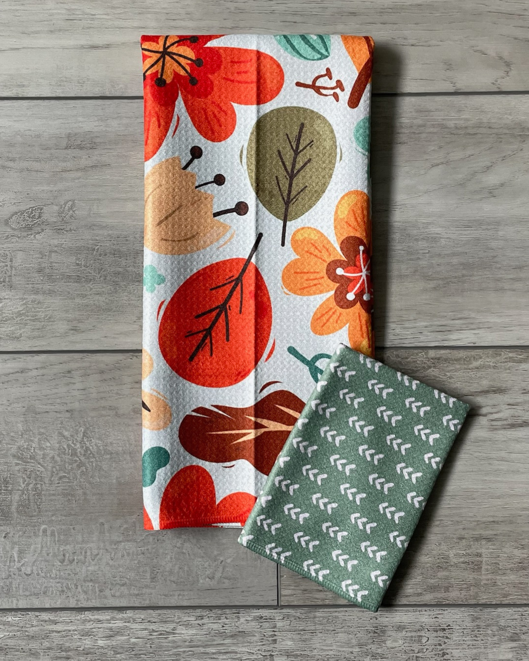 Fall Cutesy Floral Towel