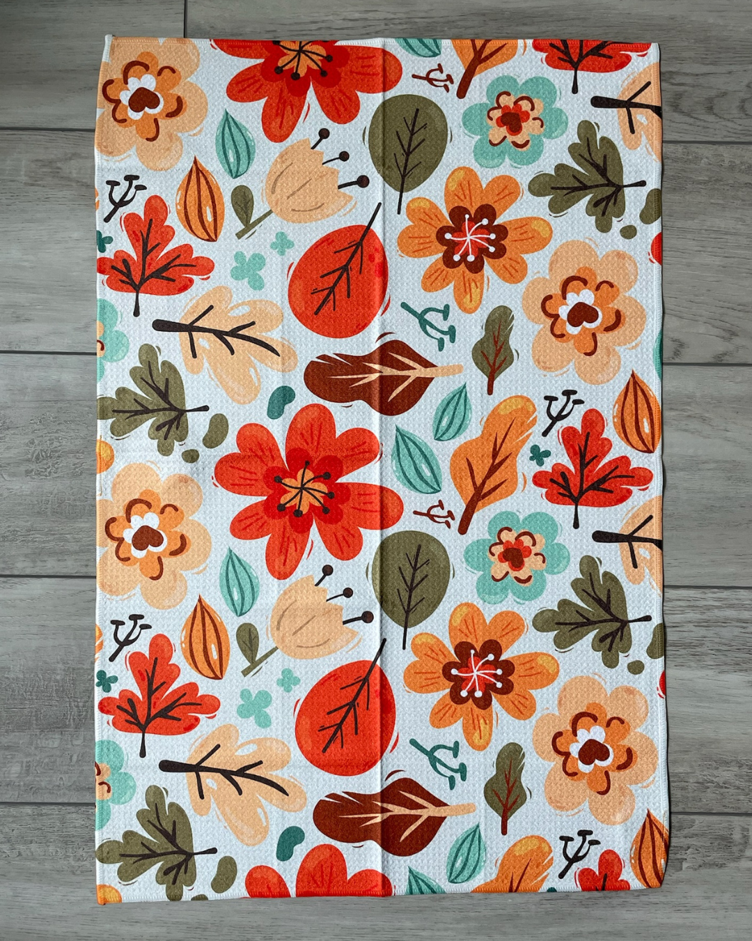 Fall Cutesy Floral Towel