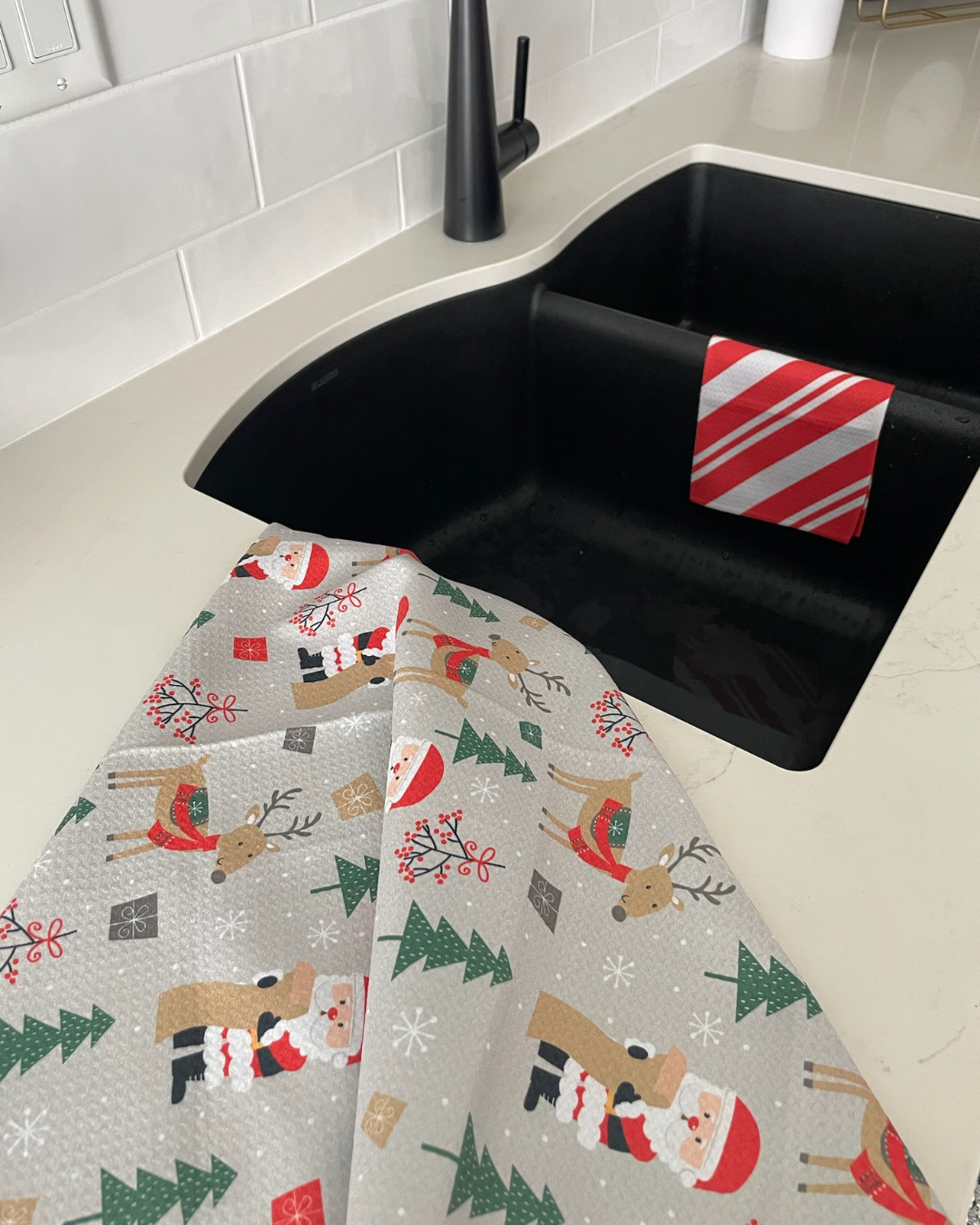 Candy Cane Lane Washcloth