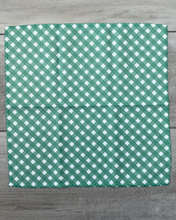 Load image into Gallery viewer, Green Gingham Washcloth
