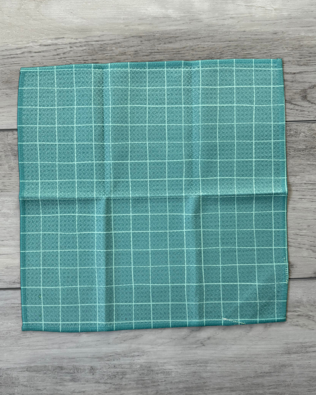 Teal Window Pane Washcloth
