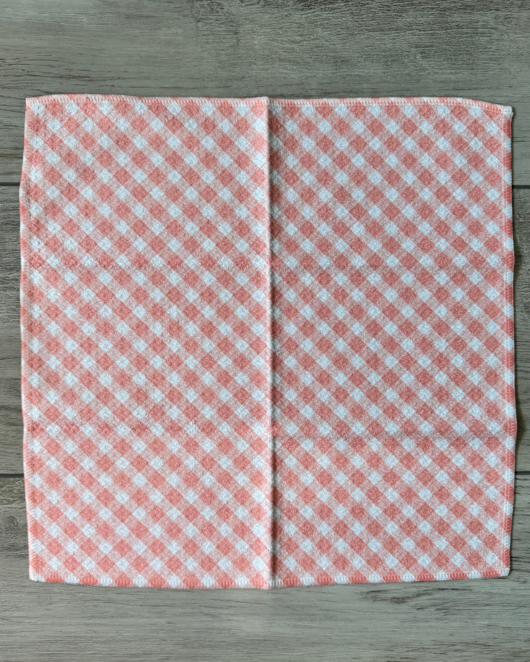 Pink Gingham Washcloth