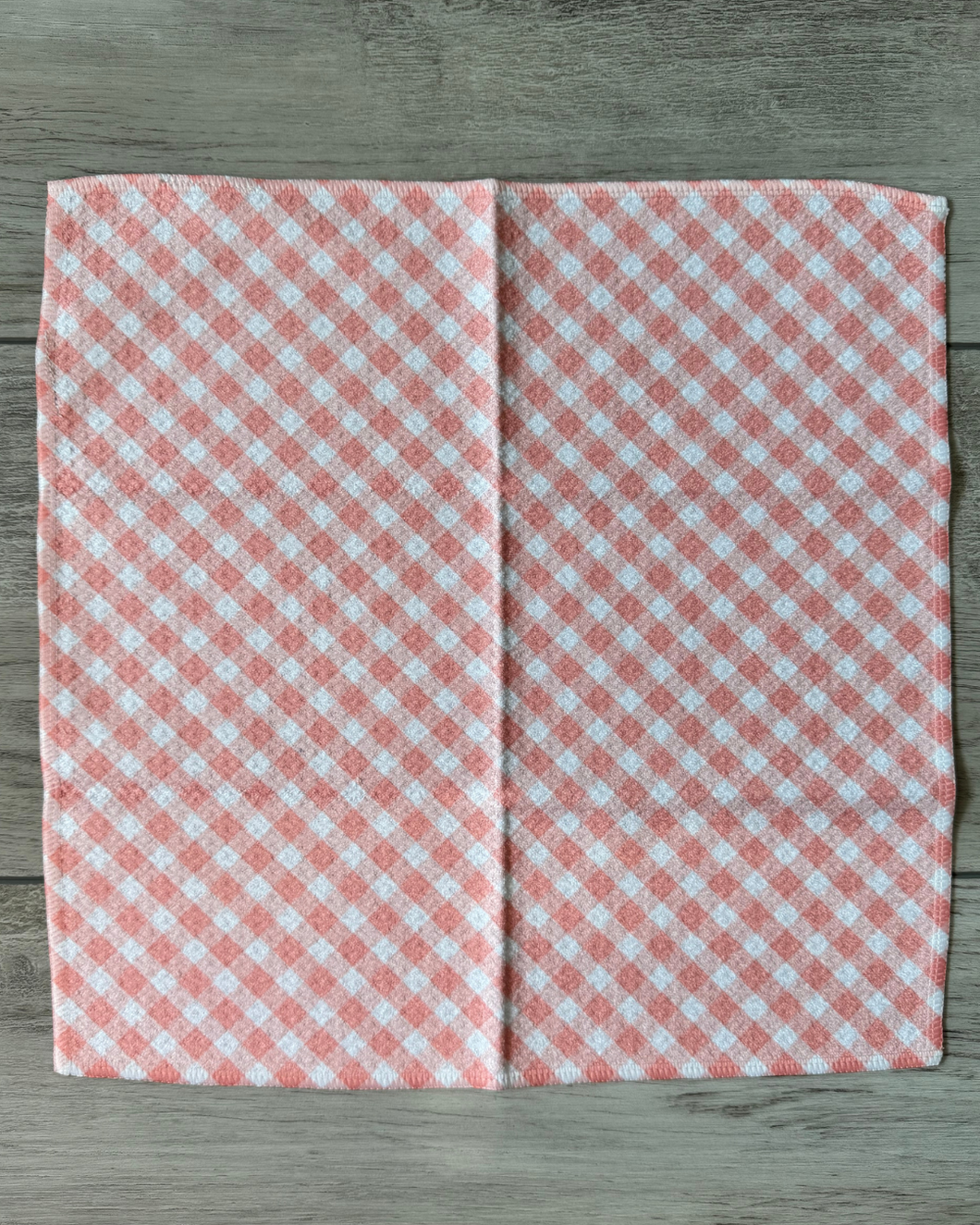 Pink Gingham Washcloth