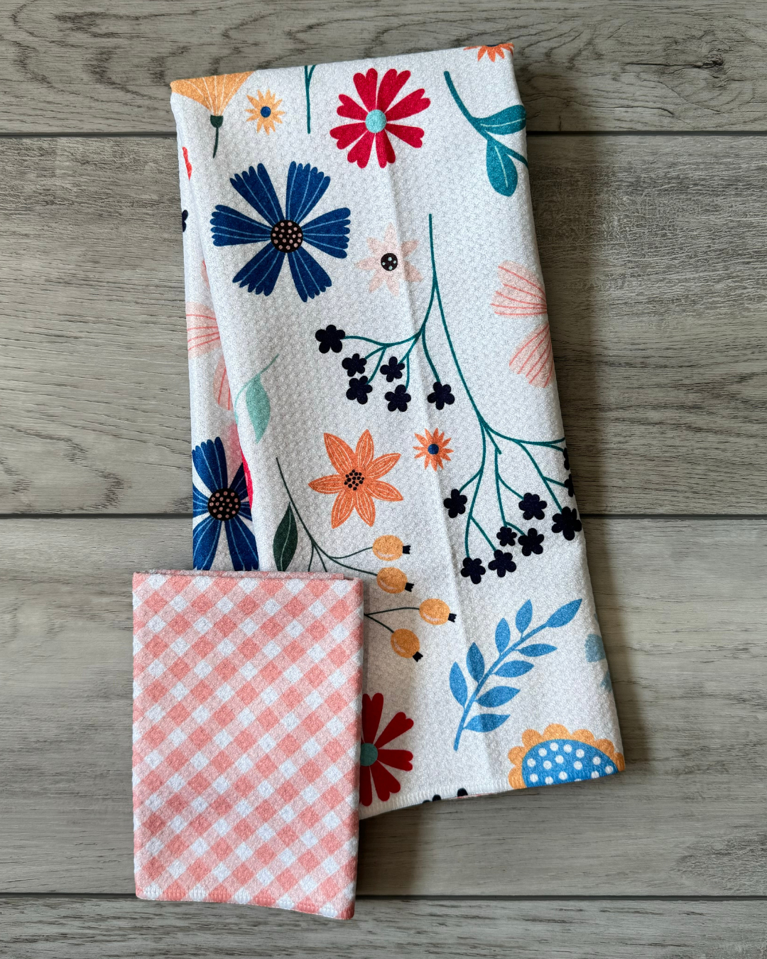 Pink Gingham Washcloth