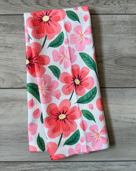 Valentines Floral Towel