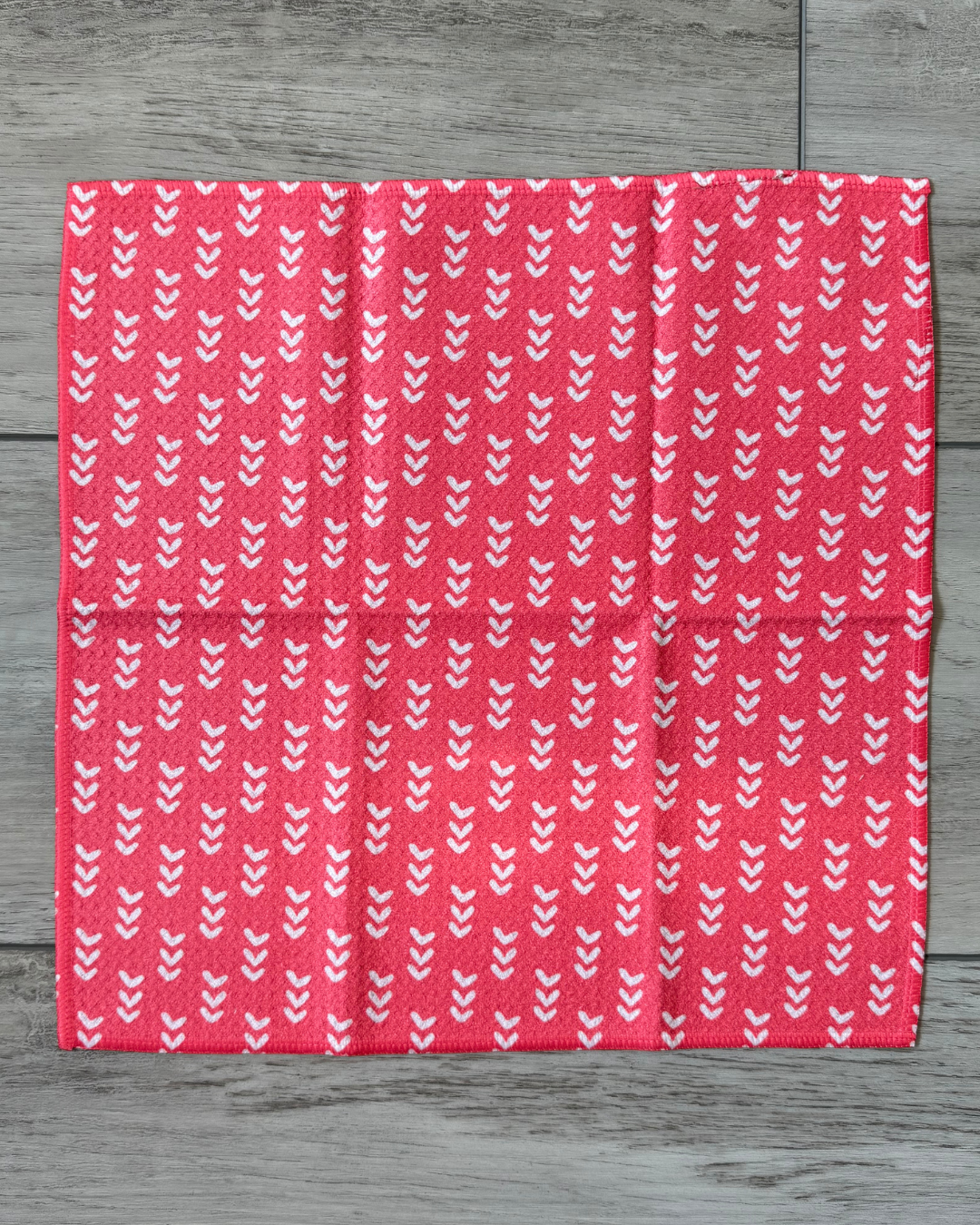 Coral Arrow Washcloth