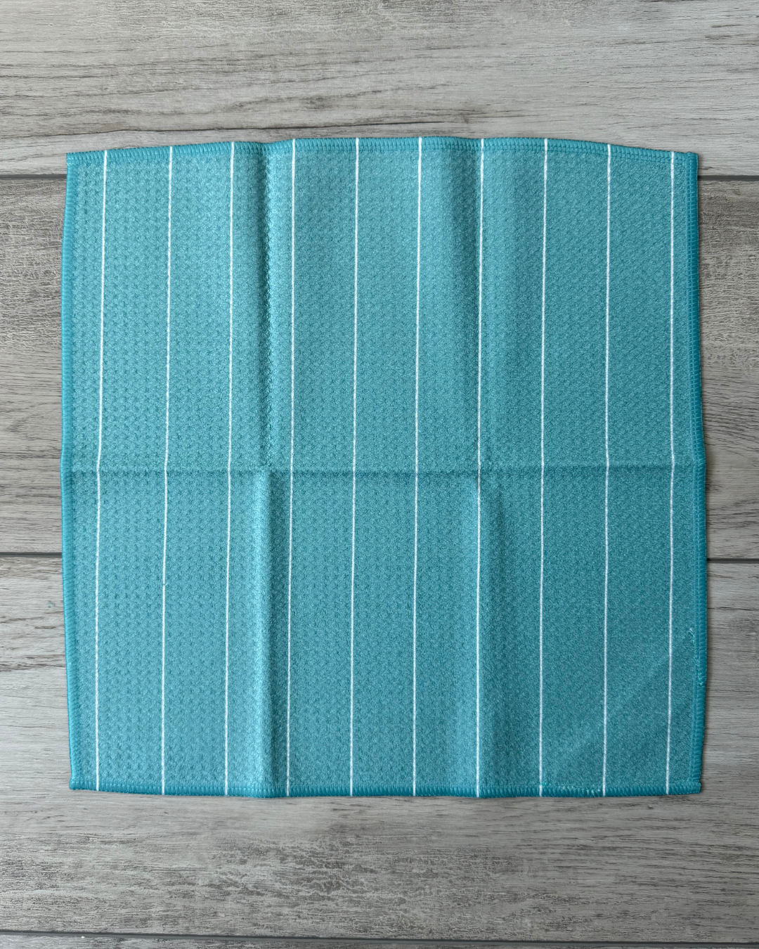 Teal Pinstripe Washcloth