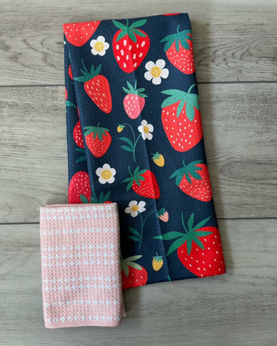 Peach Diagonal Stripe Washcloth
