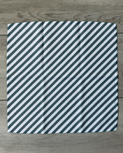 Load image into Gallery viewer, Dark Sage Diagonal Stripe Washcloth
