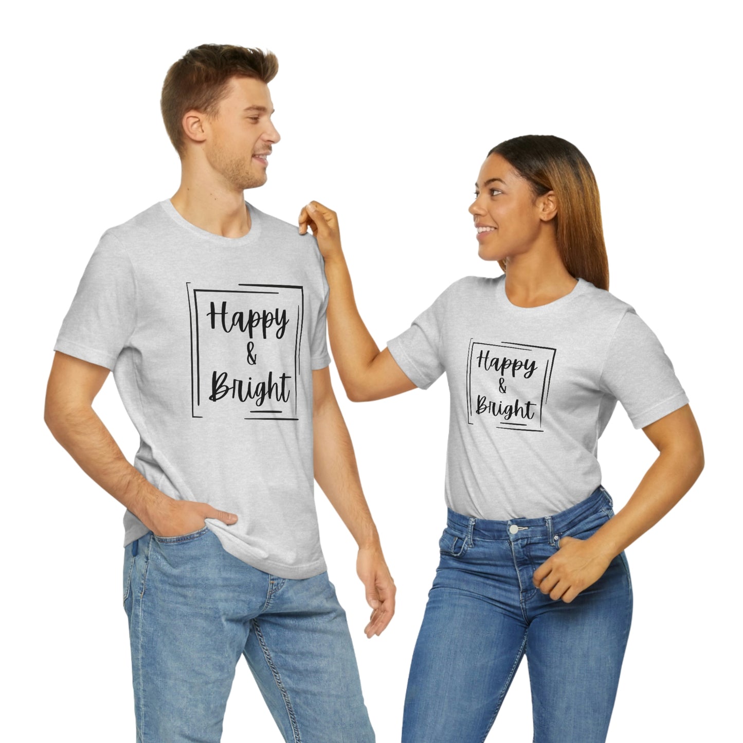 Happy & Bright Logo Jersey Short Sleeve Tee