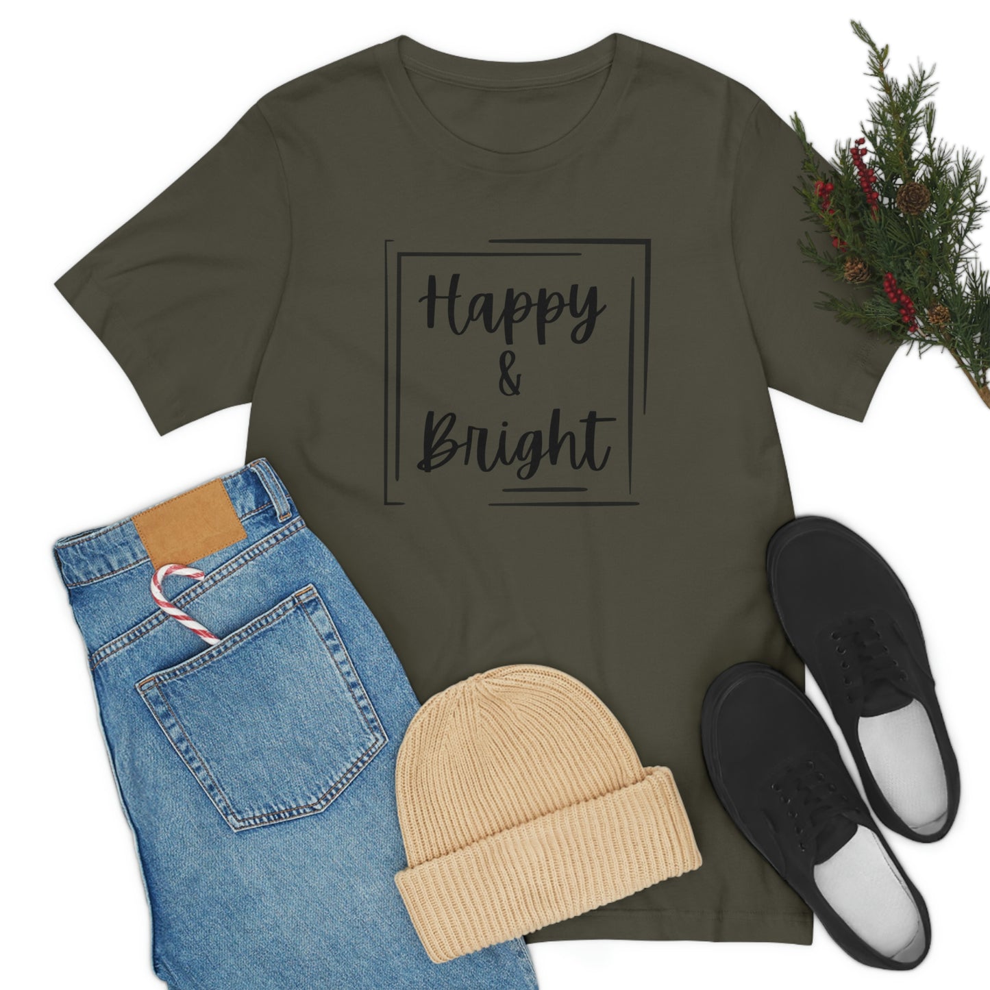 Happy & Bright Logo Jersey Short Sleeve Tee