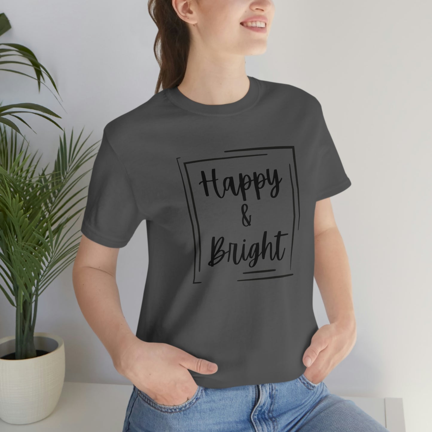Happy & Bright Logo Jersey Short Sleeve Tee