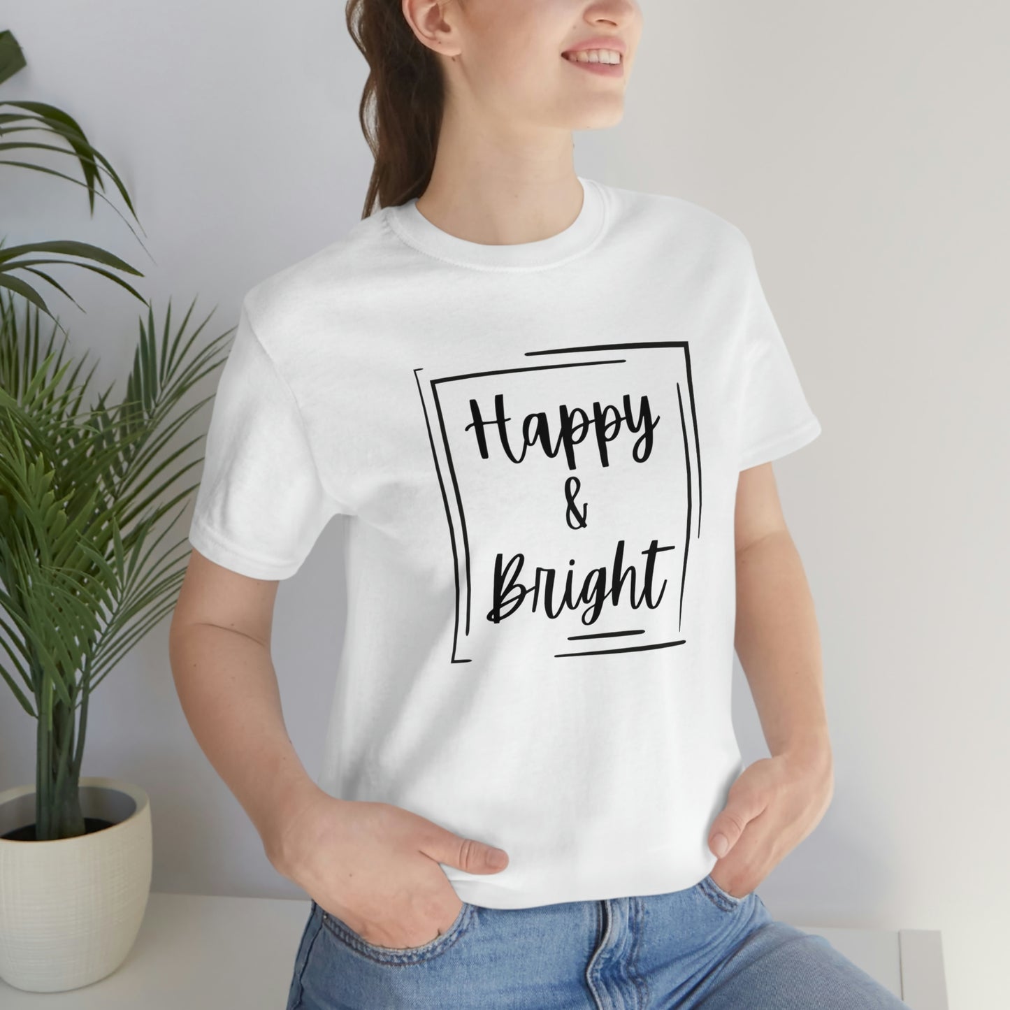 Happy & Bright Logo Jersey Short Sleeve Tee