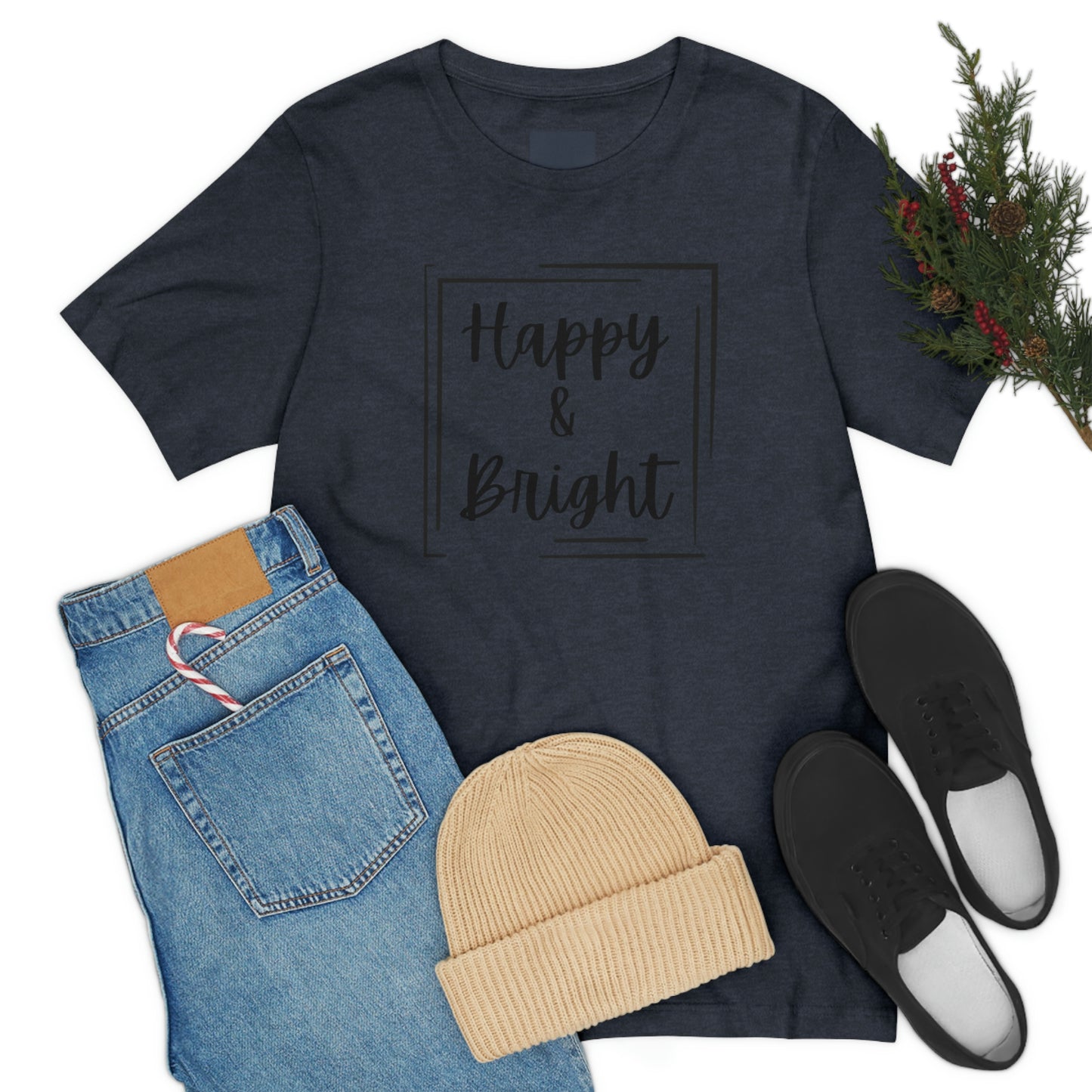 Happy & Bright Logo Jersey Short Sleeve Tee