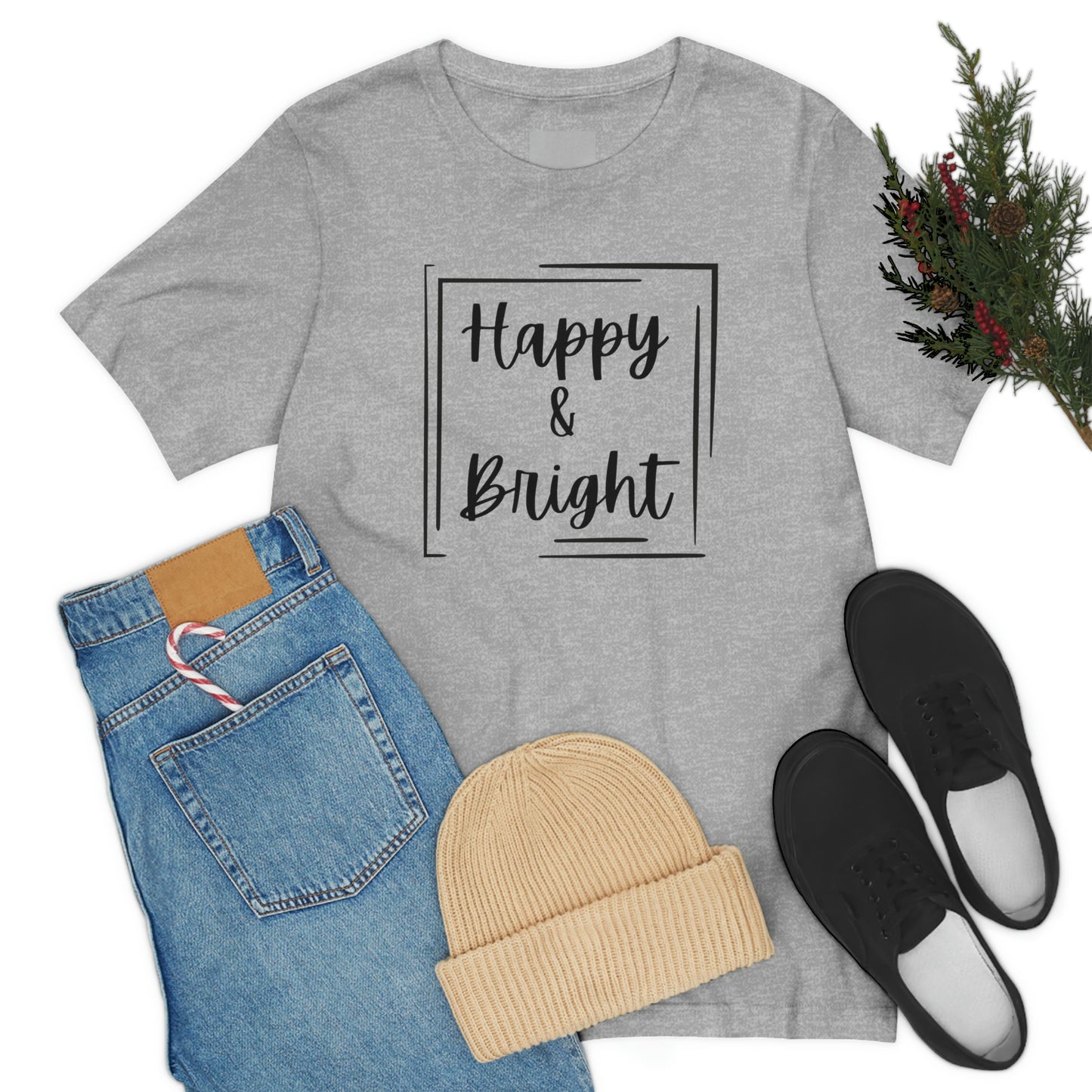 Happy & Bright Logo Jersey Short Sleeve Tee