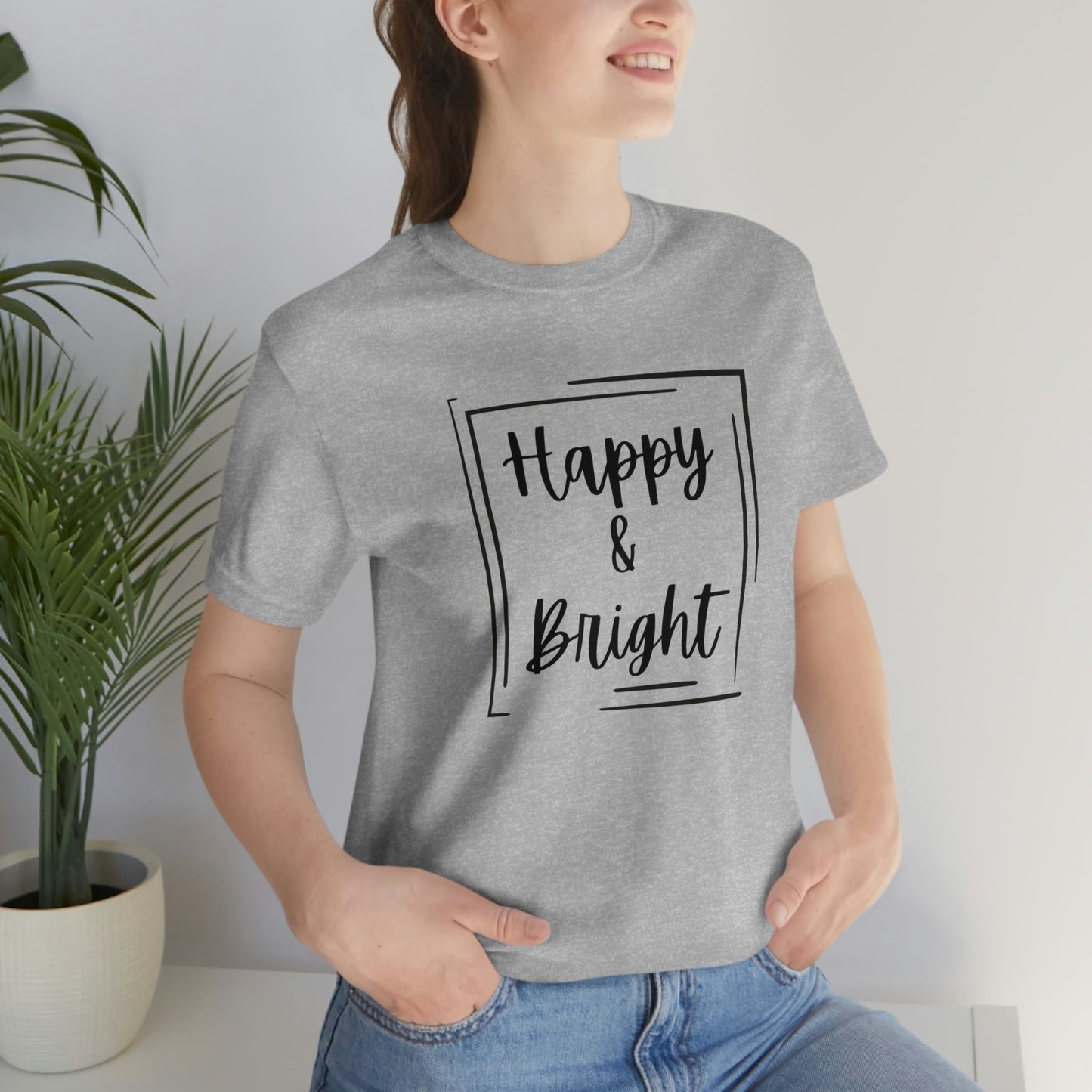 Happy & Bright Logo Jersey Short Sleeve Tee