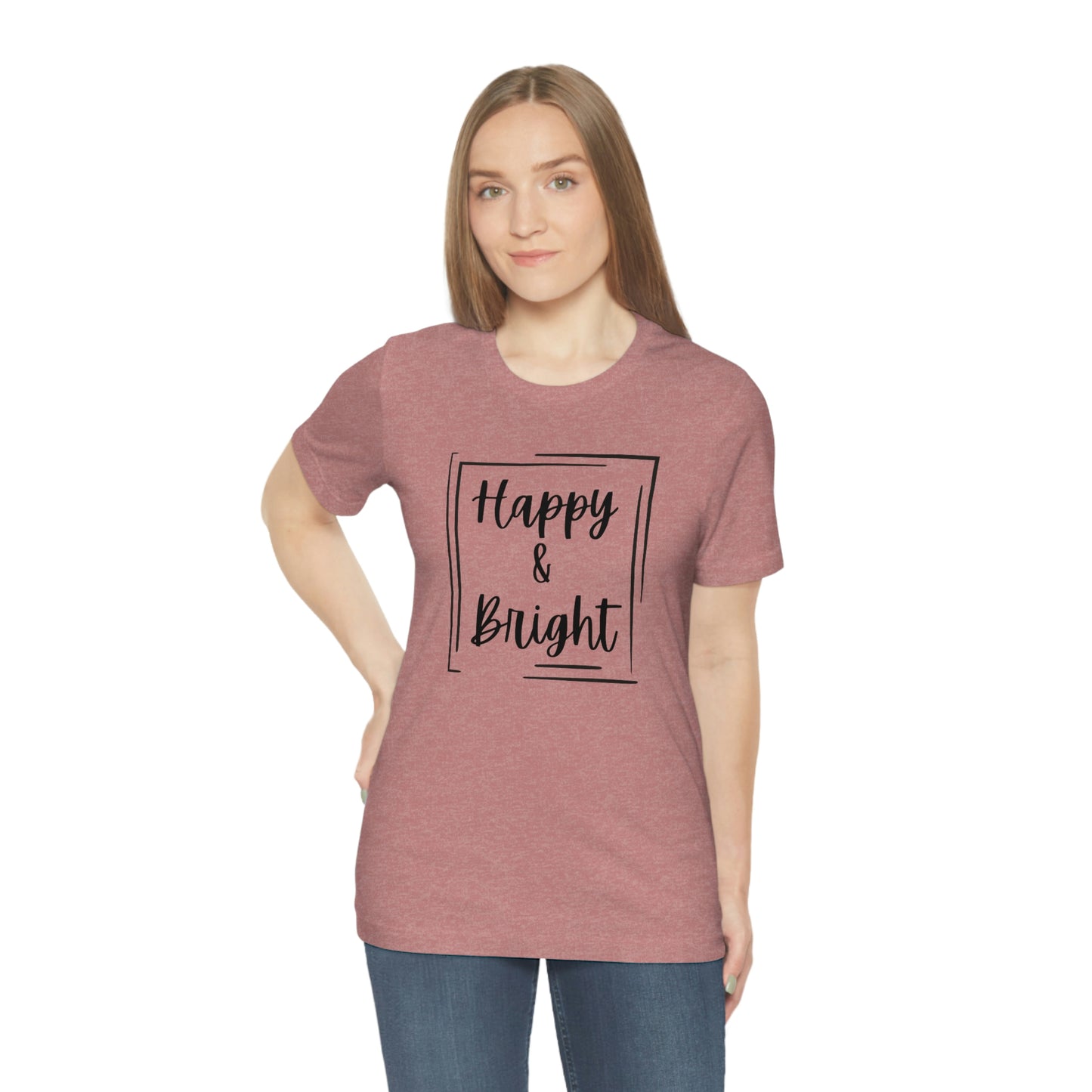 Happy & Bright Logo Jersey Short Sleeve Tee