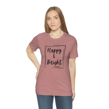 Load image into Gallery viewer, Happy &amp; Bright Logo Jersey Short Sleeve Tee
