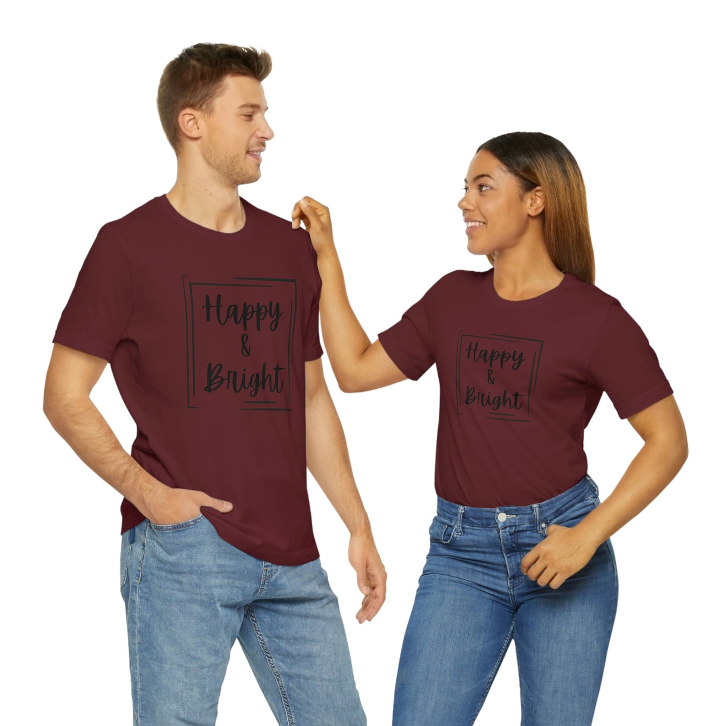 Happy & Bright Logo Jersey Short Sleeve Tee