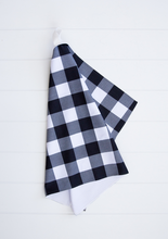 Load image into Gallery viewer, Black Buffalo Plaid Towel
