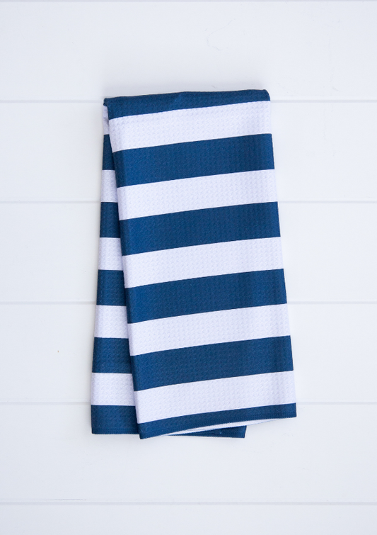 Navy Stripe Towel