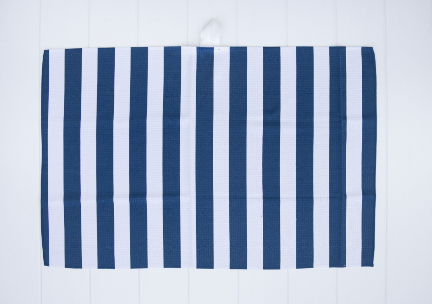 Navy Stripe Towel
