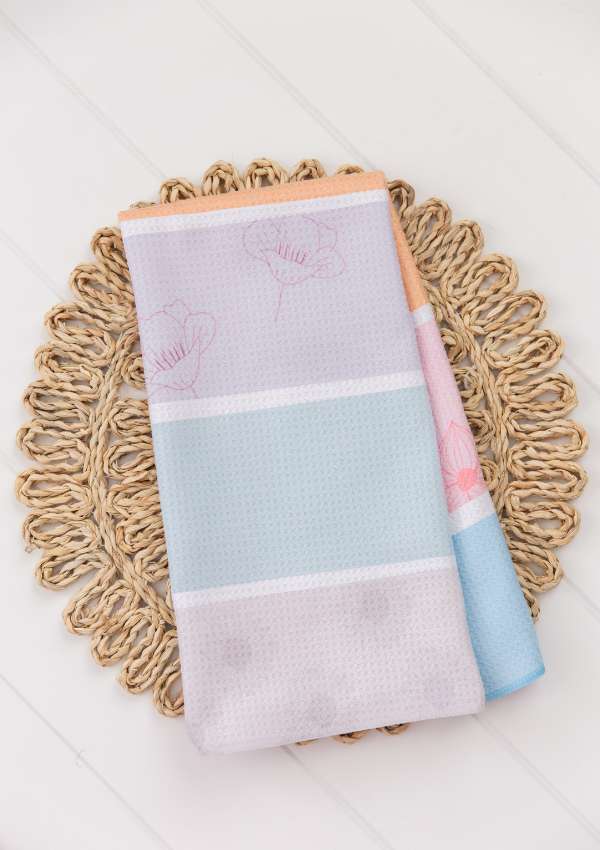 Pastel Flower Towel