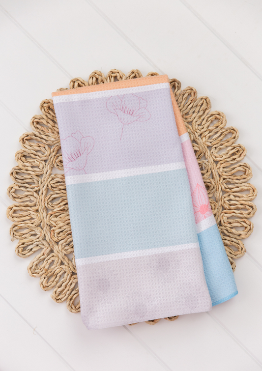 Pastel Flower Towel
