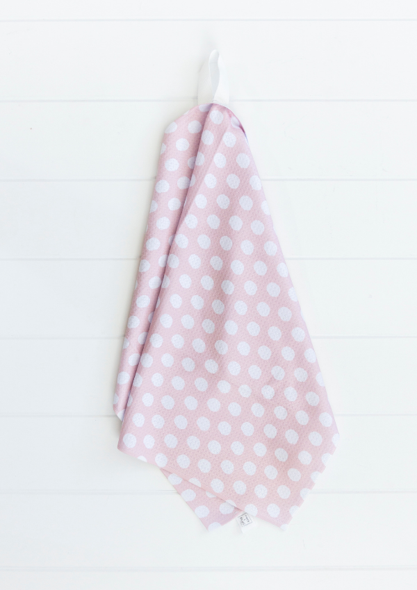 Pink Polka Dot Towel