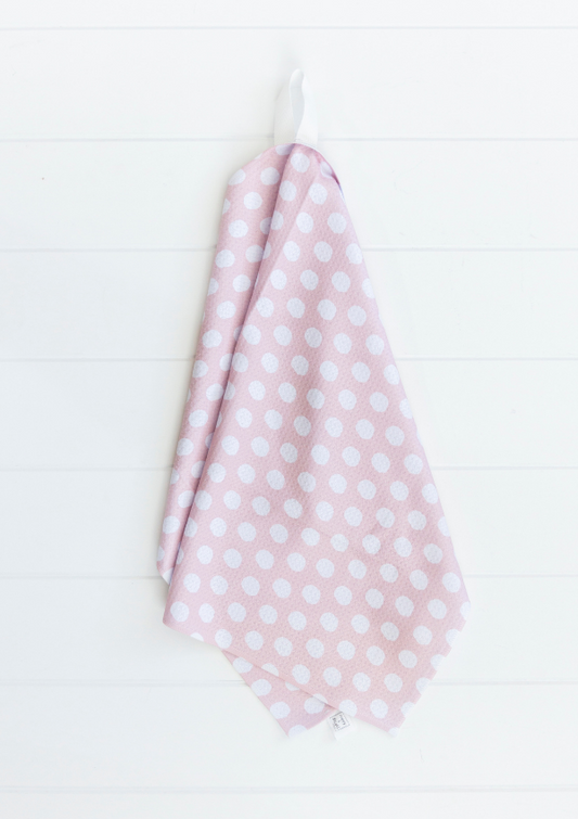 Pink Polka Dot Towel