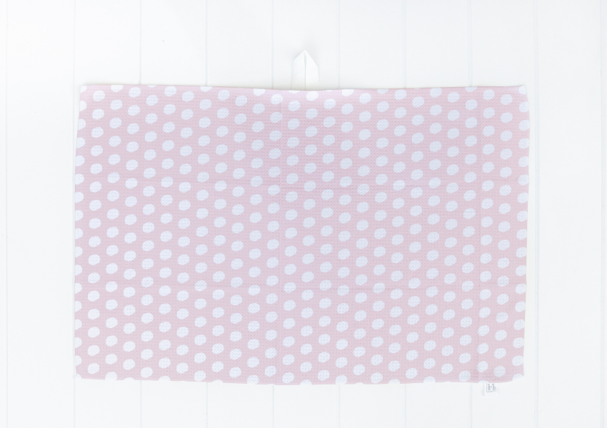 Pink Polka Dot Towel