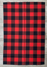 Load image into Gallery viewer, Red and Black Buffalo Plaid Towel
