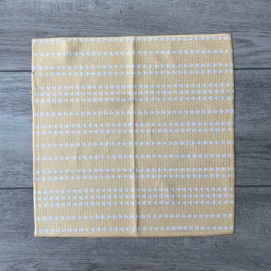 Triangles on Yellow Washcloth