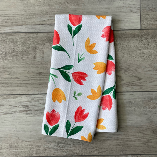 Spring Tulip Towel