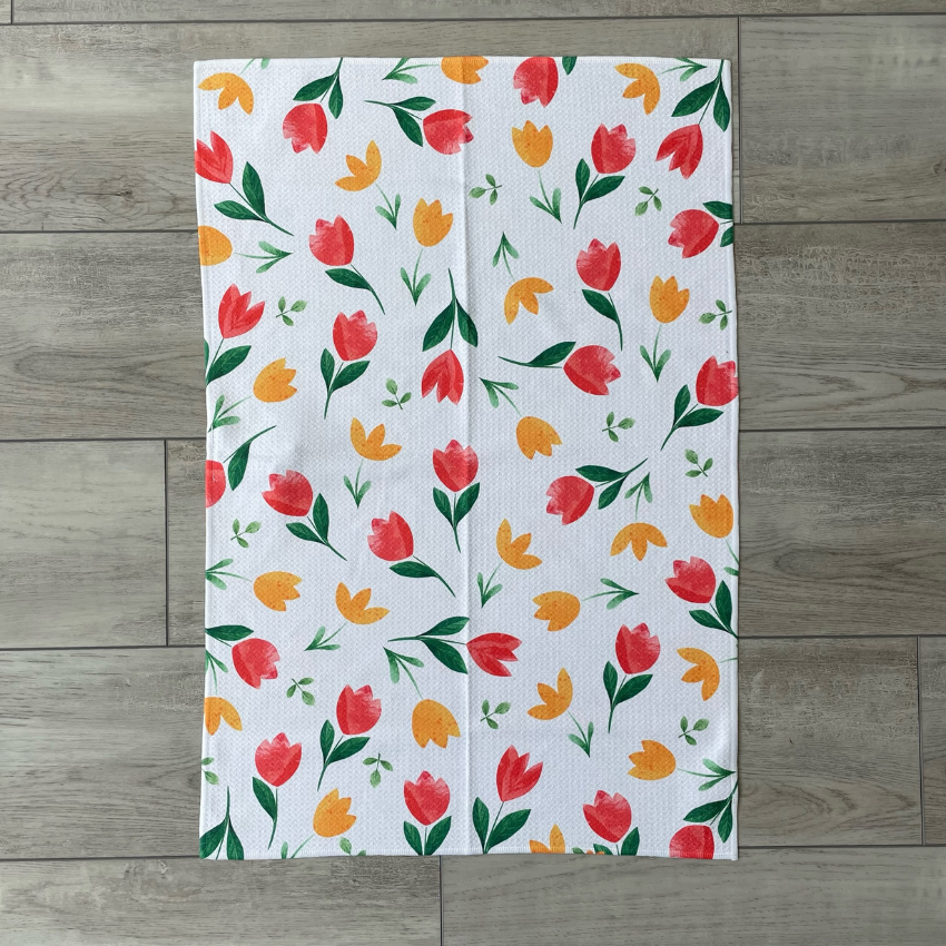 Spring Tulip Towel