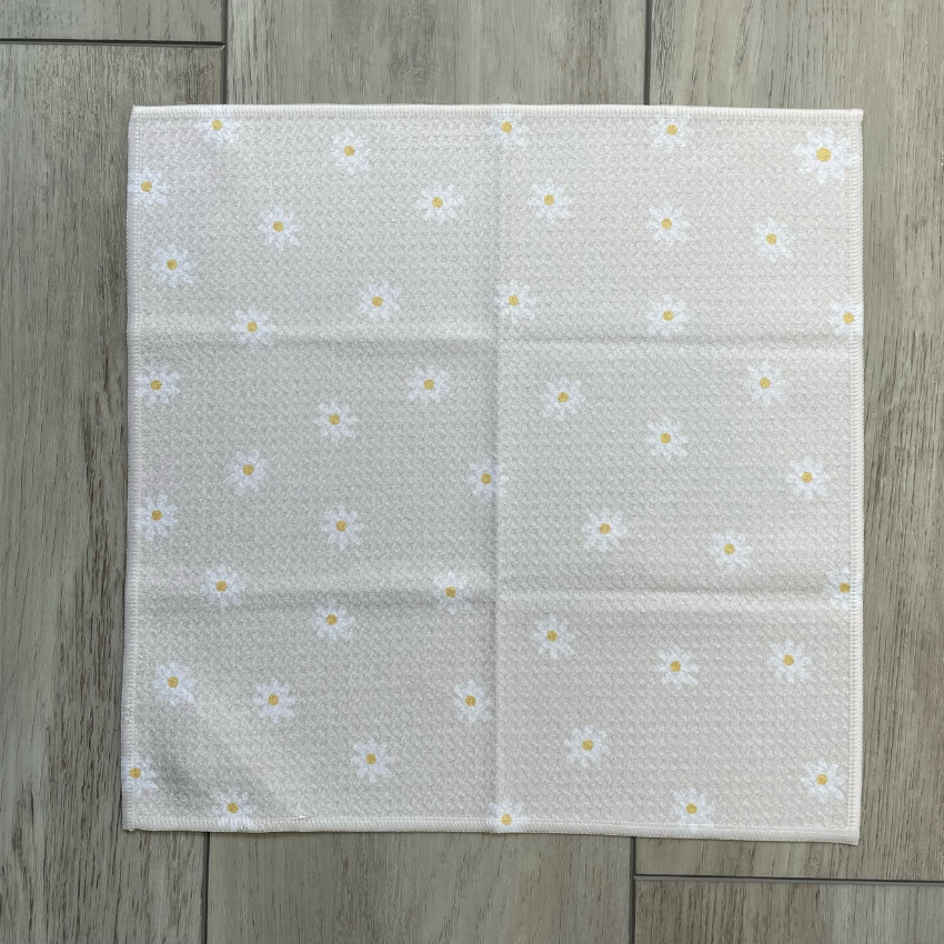 Simple Daisy Washcloth