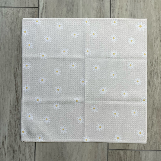 Simple Daisy Washcloth