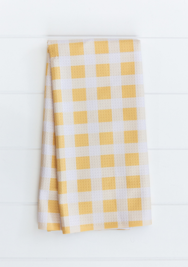 Yellow Plaid Towel