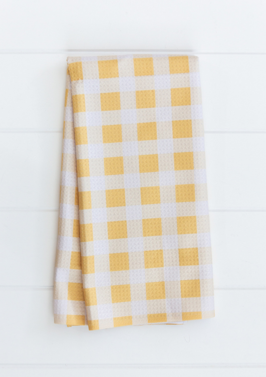 Yellow Plaid Towel