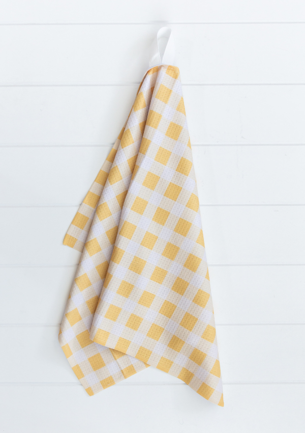 Yellow Plaid Towel