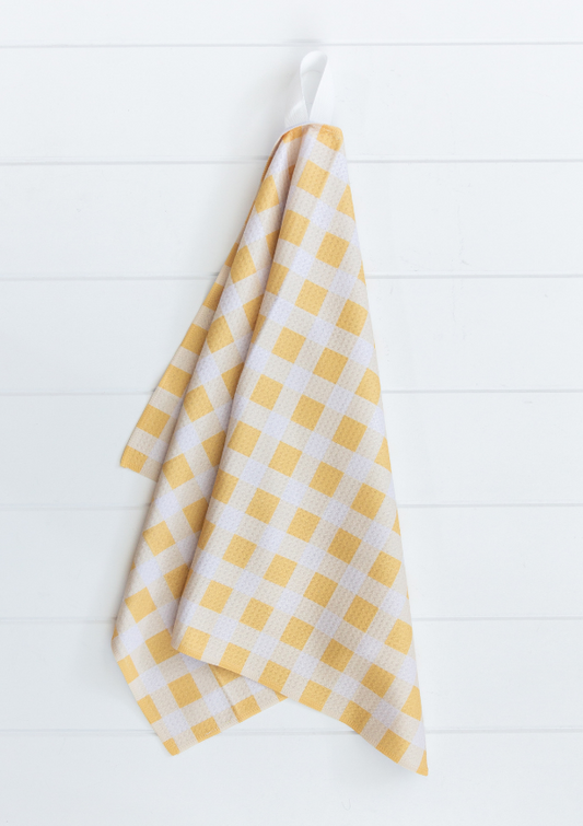 Yellow Plaid Towel
