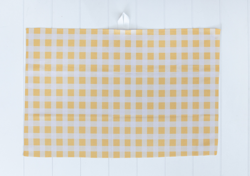 Yellow Plaid Towel